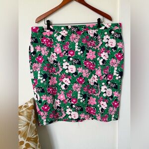 J. Crew floral skirt for work or play.